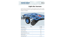 Mecanica - Model GD 3.2ME - Light Disc Harrows Brochure