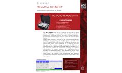 ETG - Model MCA BIO-P - Portable Biogas Analyser - Brochure