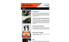 Kubata - Model BX70 Series - Diesel Tractors - Brochure