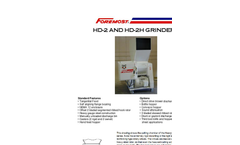 Foremost - Model HD-2 and HD-2H - Heavy Duty Grinders - Datasheet