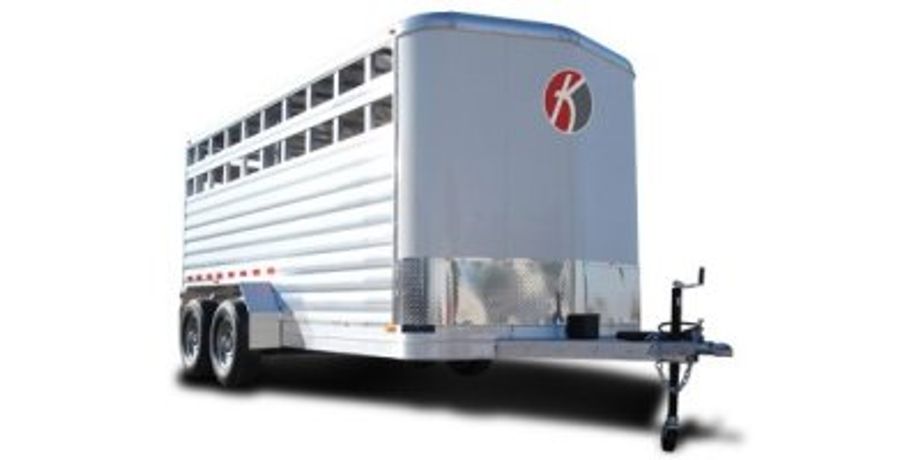 Kiefer - Model Deluxe II - Aluminum Horse and Livestock Trailer