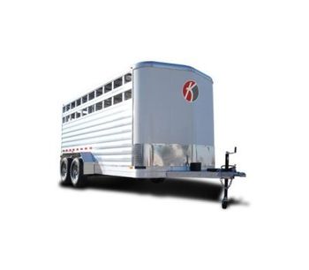 Kiefer - Model Deluxe II - Aluminum Horse and Livestock Trailer