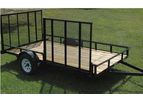 Currahee - Single Axle Landscape Trailer with Side Gate