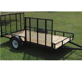 Currahee - Single Axle Landscape Trailer with Side Gate