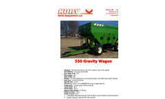 Kory - Model 550/650 - Bushel Gravity Wagon Datasheet