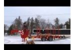 Kerr Gooseneck Logging Trailer With Kesla Grapple Loader Video