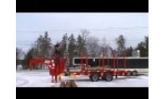 Kerr Gooseneck Logging Trailer With Kesla Grapple Loader Video