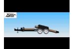 Low Profile Fixed Section Tilt Trailer Video