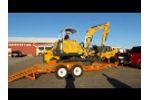 Gehl 373 Mini Excavator Being Loaded on Econoline Trailer-Video