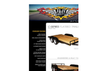 H H Trailers - Model 7000lb GVWR - Steel Frame Tandem Axle Heavy Duty Flatbed Trailer Brochure