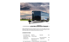 Low Pro - Bumper Pull Livestock Trailers Brochure