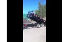 Gas Powered Dump Trailer, N&N - Video