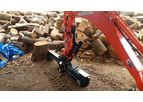 Blue - Model 25 Ton - Mini Excavator Log Splitter