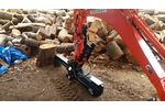 Blue - Model 25 Ton - Mini Excavator Log Splitter