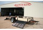 Ranch King - Model WT Series  GVWR 2990 - Side Gate Single Axle Utility Trailer