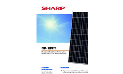SHARP - Model NP-I20T1 - Multi-Crystalline Silicon Photovoltaic Module - Brochure