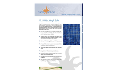 Yingli - Model YLDJ-3 - Solar Photovoltaic Panels - Brochure