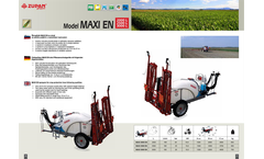 Model MAXI EN (P) - Tank Volume Trailed Boom Sprayers Brochure