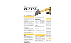 Gradall - Model XL 3200 V - Hydraulic Excavators Brochure