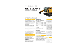 Gradall - Model XL 5200 V - Hydraulic Excavators Brochure