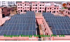 Solar Power Plant 100KWp at Sadar Hospital Ramgarh Jharkhand India by Sungrace Hyderabad - Video