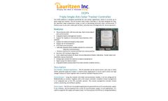 Lauritzen - Model EX3Px - Triple Single-Axis Tracker Controller - Brochure