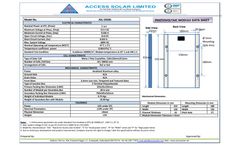 Access Solar - Model ASL-S0506 - Photovoltaic Module - Brochure
