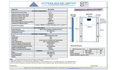Access Solar - Model ASL-S1012 - Photovoltaic Module - Brochure