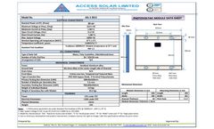 Access Solar - Model ASL-S 3012 - Photovoltaic Module - Brochure