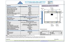 Access Solar - Model ASL-S4012 - Photovoltaic Module - Brochure