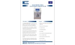 REIL - Model SL-20(EMA-SL-20) - Electronic Milk Analyzer - Brochure