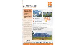 Alpex - AC-DC Solar Water Pump - Brochure