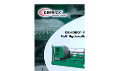 Derrick - DE-1000 - Full Hydraulic Drive (FHD) Centrifuge - Brochure