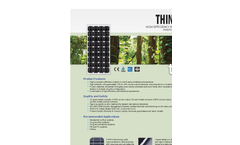 Think - Model 135 - Monocrystalline Photovoltaic Module Brochure