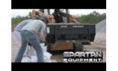  Skid Steer Auger Bucket For Sandbagging From Spartan Equipment - Video