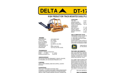 Model DT-175C - High-Performance Track-Mounted Cable Plow Brochure