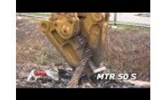 Allied-Gator MTR 50 S with Serrated Gator Blades - Processing Drag Line Cable Video