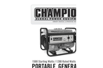 Model 100403 - 1200-Watt Multi Purpose Portable Generator Brochure