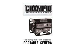 Model 100204 - 3100 Watt Portable Dual Fuel Inverter Generator Brochure
