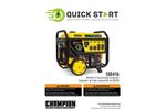 8000-Watt Tri Fuel Generator - Quick Start Guide