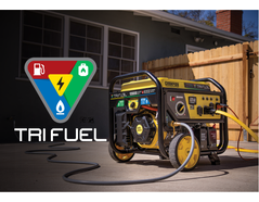 New tri-fuel natural gas ready portable generator