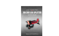 Powerhouse - Model XM-380 - 7 Ton Log Splitter - Manual