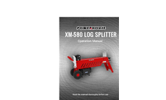 Powerhouse - Model XM-580 - 9 Ton Log Splitter - Manual