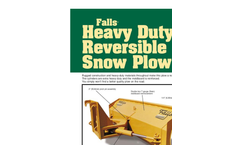 Falls - Model HDR Series - Heavy Duty Reversible Snow Plow Brochure