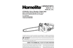 Homelite - Model UT43103 - 14" Electric Chainsaw Brochure