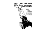 Mclane - Model 20/25 Inch - Front Throw Reel Mowers - Manual