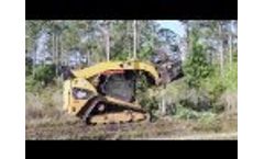 Brown Brontosaurus Skid Steer Forestry Mower Video