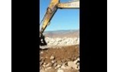Skeleton Bucket for a Cat 390 Video