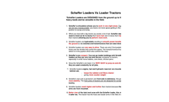 Schaffer Wheel Loaders vs. Loader Tractors- Brochure