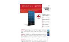 GMA Solar - Model GMA-Fx-100 - Monocrystalline Solar Panel - Brochure